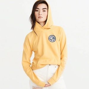 3/$30 Abercrombie & Fitch yellow soft fleecy hoodie